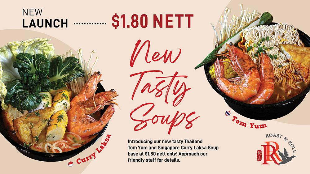 New Tom Yom and Laksa Curry Soup Base